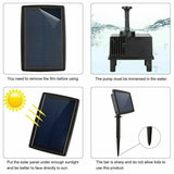 Solar Powered Water Fountain Pump Garden Pond Submersible Filter Fish Tank Kit - Extra Image