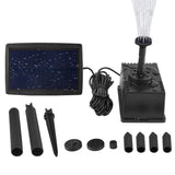 Solar Powered Water Fountain Pump Garden Pond Submersible Filter Fish Tank Kit - Top-Down View
