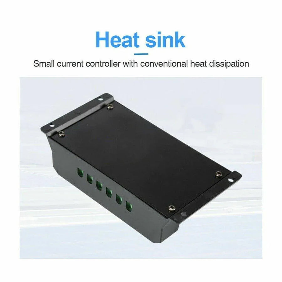 20A Solar Charge Controller 12V 24V LCD 2 USB Ports Lead-Acid Regulator
