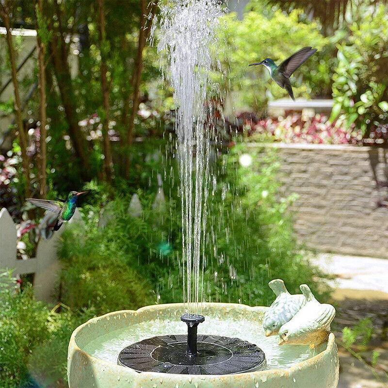 2022 Outdoor Solar Powered Floating Bird Bath Water Fountain Pump Garden Pond Au