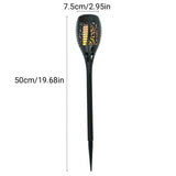 4pcs LED Solar Flickering Flame Torch Lights Outdoor Garden Path Landscape Lamps - Side View