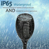 4pcs LED Solar Flickering Flame Torch Lights Outdoor Garden Path Landscape Lamps - Rear View