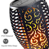 4pcs LED Solar Flickering Flame Torch Lights Outdoor Garden Path Landscape Lamps - Extra Image