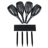 4pcs LED Solar Flickering Flame Torch Lights Outdoor Garden Path Landscape Lamps - Front View