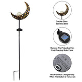 Solar Lights LED Garden Decor Outdoor Path Lights Lawn Light Lantern Lamp - 1X Flame - Top-Down View
