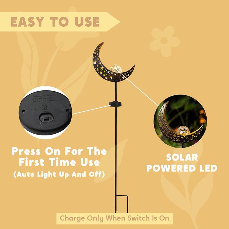Solar Lights LED Garden Decor Outdoor Path Lights Lawn Light Lantern Lamp - 1X Sun