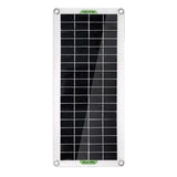 30W Usb Solar Panel Kit Battery Charger Controller Caravan Boat Outdoor Camping - Front View