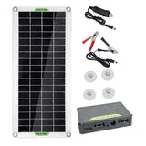 30W Usb Solar Panel Kit Battery Charger Controller Caravan Boat Outdoor Camping