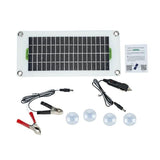 30W Usb Solar Panel Kit Battery Charger Controller Caravan Boat Outdoor Camping