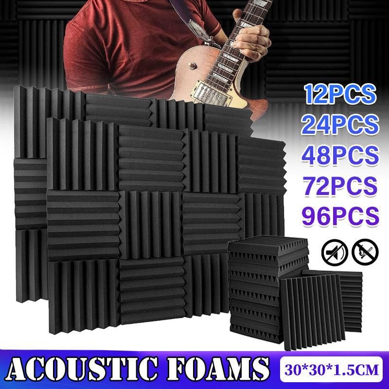 Sound Proofing Acoustic Panels Tiles Foam Studio Egg Shell Insulation Bass Traps - 12PCS