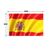 Large Spain Spanish Flag Heavy Duty Outdoor ES 90x150cm - 3x5ft - Low Angle