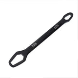 Universal Plum Screw Nuts Wrench 8-22mm Double Head Ratchet Spanner Repair Tools - Front View