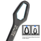 Universal Plum Screw Nuts Wrench 8-22mm Double Head Ratchet Spanner Repair Tools - Extra Image