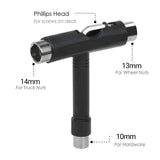 Roller Spanner Tool Skate T-Type Wrench Longboard Skateboard Screwdriver Mini - Top-Down View