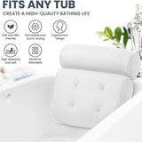 Bathtub Pillow Non-Slip for Bath Spa Shower Comfortable Water Resistant - Close-Up Angle