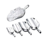 4 Sizes Aluminum Alloy Ice Shovel Flour Rice Scoop Multipurpose Kitchen Tool - L
