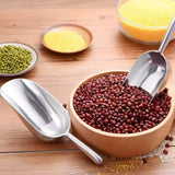 4 Sizes Aluminum Alloy Ice Shovel Flour Rice Scoop Multipurpose Kitchen Tool - L - Extra Image