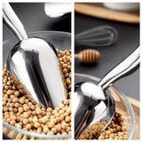 4 Sizes Aluminum Alloy Ice Shovel Flour Rice Scoop Multipurpose Kitchen Tool - M - Extra Image