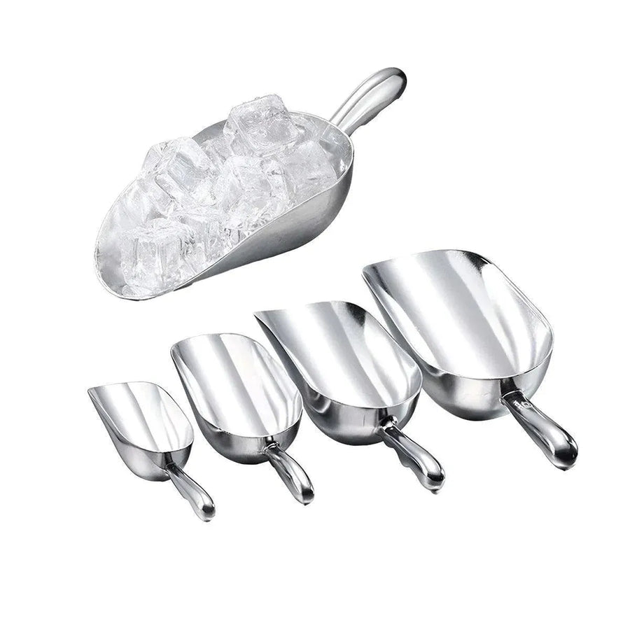 4 Sizes Aluminum Alloy Ice Shovel Flour Rice Scoop Multipurpose Kitchen Tool - XL