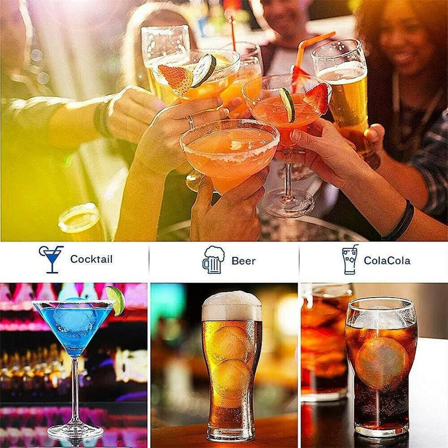 4Pcs Large Ice Ball Maker Big Silicone Mold Sphere Whiskey Round Mould Diy 5Cmau