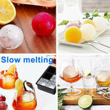 4Pcs Large Ice Ball Maker Big Silicone Mold Sphere Whiskey Round Mould Diy 5Cmau
