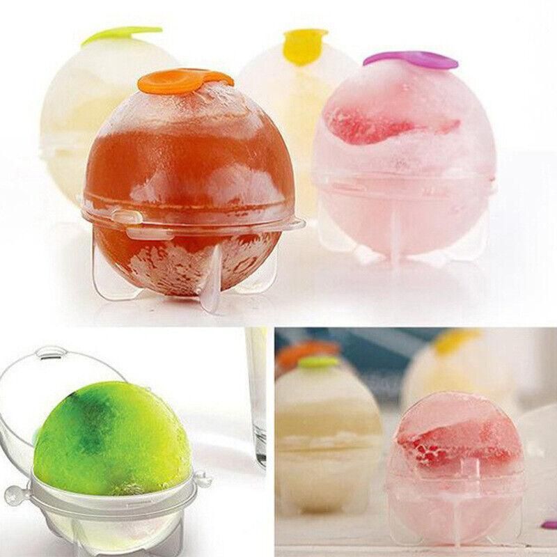 4Pcs Large Ice Ball Maker Big Silicone Mold Sphere Whiskey Round Mould Diy 5Cmau