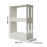 Rotating Spice Rack Kitchen Organizer Food Storage Rack Spice Organizer Stand - Side View