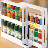Rotating Spice Rack Kitchen Organizer Food Storage Rack Spice Organizer Stand - Top-Down View