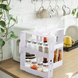 Rotating Spice Rack Kitchen Organizer Food Storage Rack Spice Organizer Stand - Extra Image