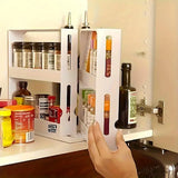 Rotating Spice Rack Kitchen Organizer Food Storage Rack Spice Organizer Stand - Extra Image