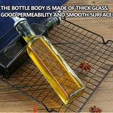 250/500ml Olive Oil Vinegar Pourer Dispenser Glass Bottle Kitchen Tools Cooking - 1 PCS/250 ML - Top-Down View