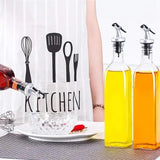 250/500ml Olive Oil Vinegar Pourer Dispenser Glass Bottle Kitchen Tools Cooking - 1 PCS/500 ML - Extra Image
