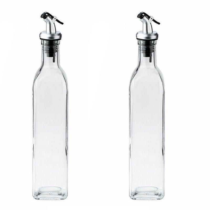 250/500ml Olive Oil Vinegar Pourer Dispenser Glass Bottle Kitchen Tools Cooking - 1 PCS/500 ML