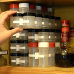 2Pcs Kitchen Spice Gripper Strip Jar Rack Organiser Storage Holder Wall
