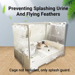 Transparent Cage Splash Guard EVA Cover for Rabbit Hutch Wall Protector Trim Fit