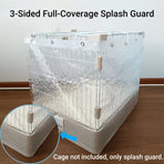 Transparent Cage Splash Guard EVA Cover for Rabbit Hutch Wall Protector Trim Fit