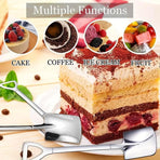 10pcs Stainless Steel Watermelon Scoop Coffee Dessert Fruit Baller Tool