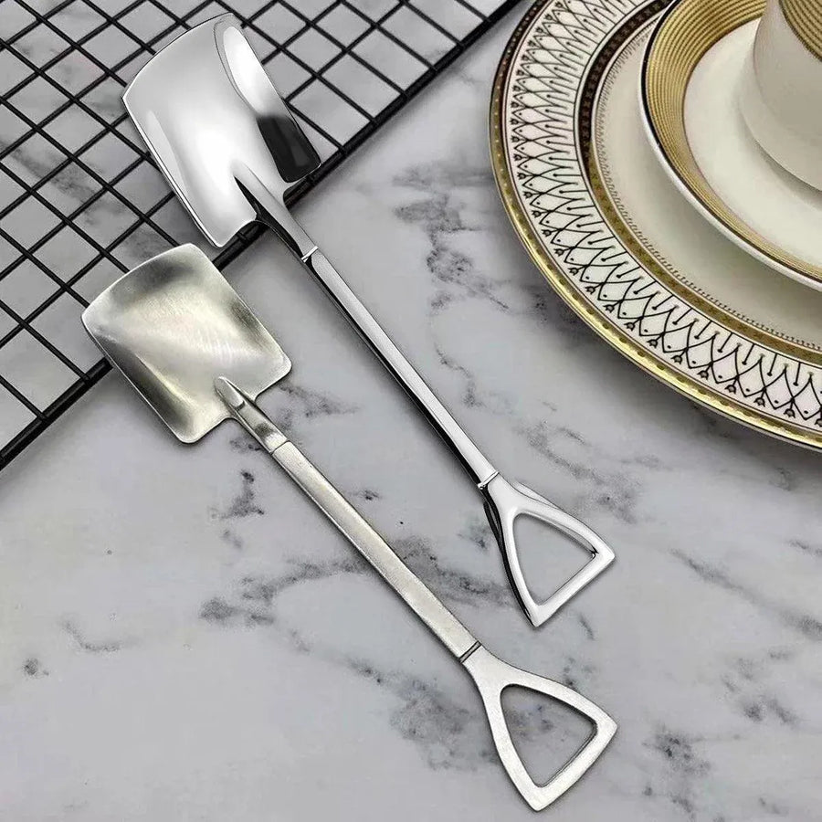 10pcs Stainless Steel Watermelon Scoop Coffee Dessert Fruit Baller Tool
