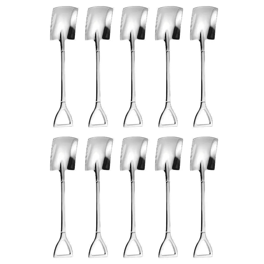 10pcs Stainless Steel Watermelon Scoop Coffee Dessert Fruit Baller Tool