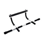 1-Piece Black and Silver Doorway Pull-Up Bar