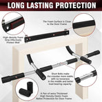 1-Piece Black and Silver Doorway Pull-Up Bar