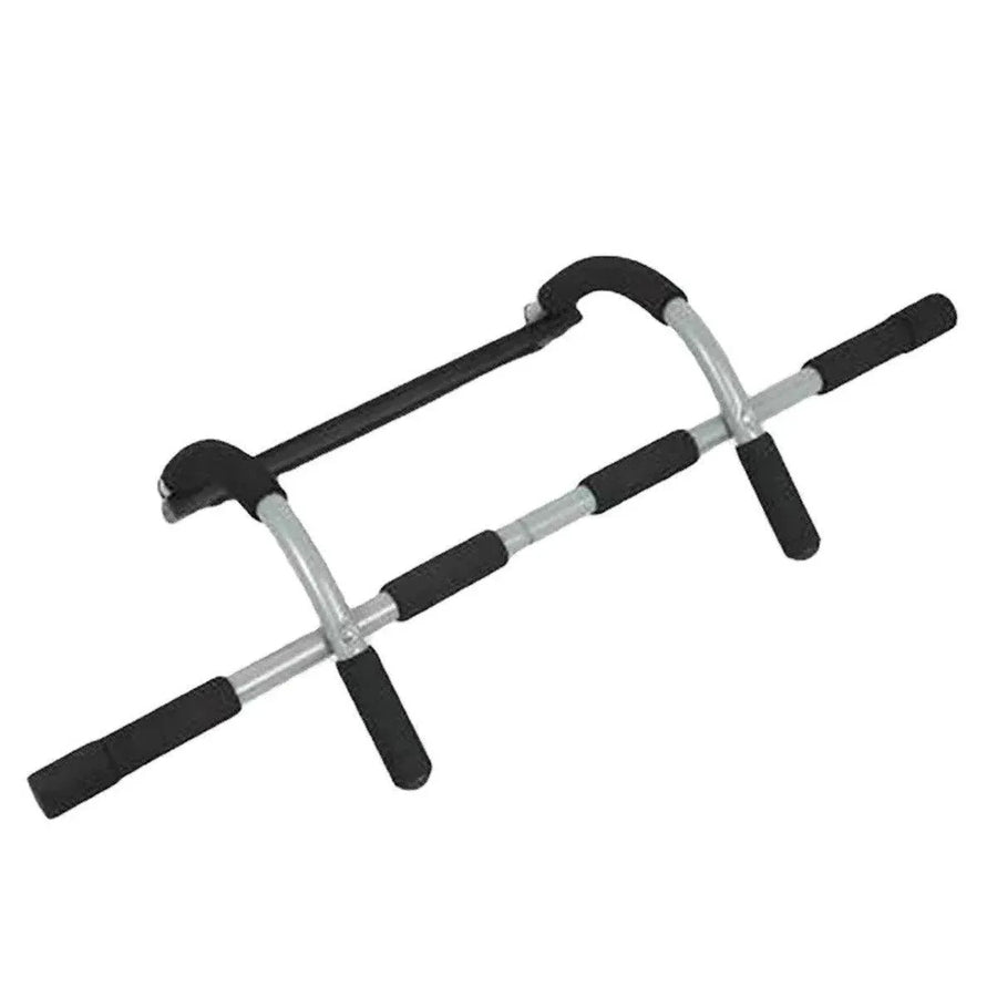 1-Piece Black and Silver Doorway Pull-Up Bar