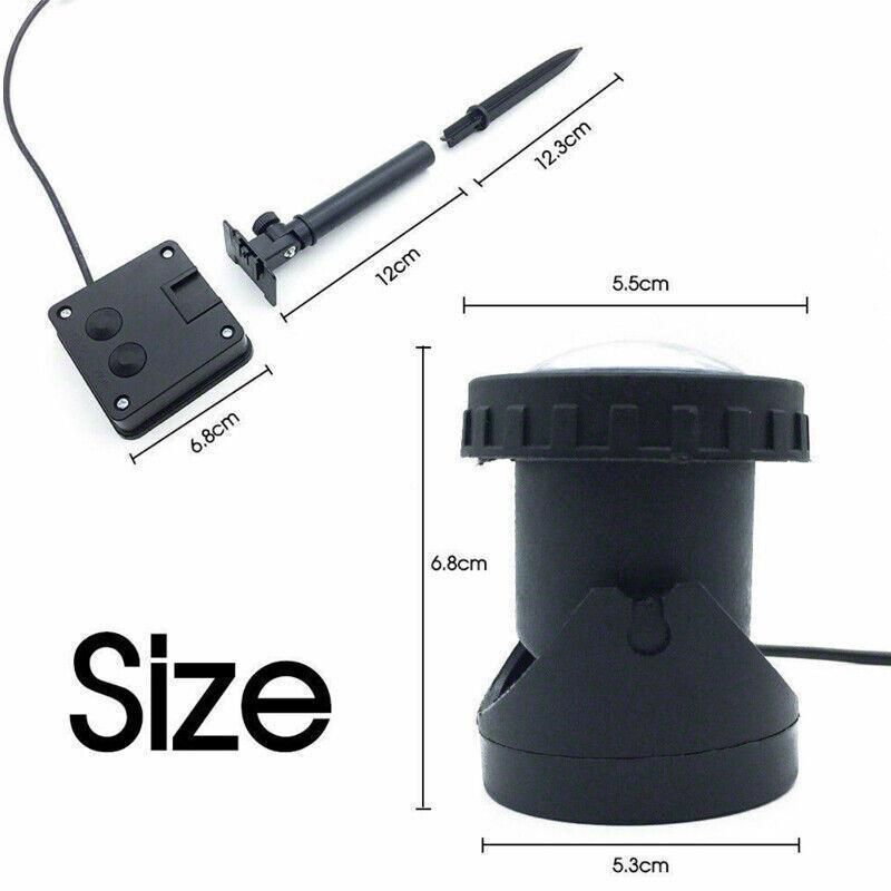 1X Au Solar Powered 6Led Outdoor Garden Landscape Yard Spot Light Lamp Spotlight