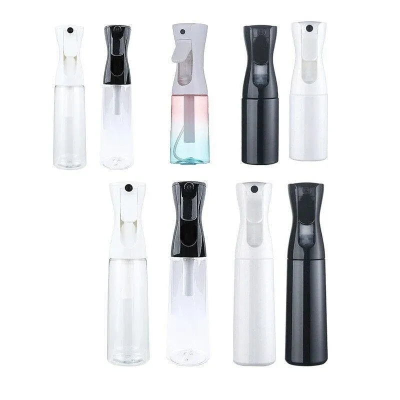 500ML Continuous Spray Bottle Ultra Fine Mist Dispenser Sanitizer Salon - White