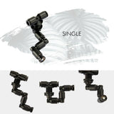 Reptile Pet Rainforest Tank Ecological Landscape Spray Atomization Mist System - Double nozzle - Rear View