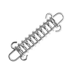 1-15PCS Outdoor Camping Tent Spring Wind Rope Buckle Fix Hook Buckles Silver Red - 10pcs