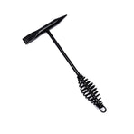 Welding Chipping Hammer Spring Handle Hold Heart Cleaning Harden DIY Metal Black - 250g