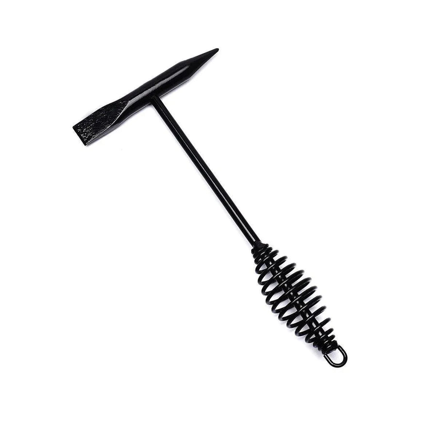Welding Chipping Hammer Spring Handle Hold Heart Cleaning Harden DIY Metal Black - 250g