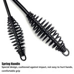 Welding Chipping Hammer Spring Handle Hold Heart Cleaning Harden DIY Metal Black - 250g