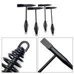 Welding Chipping Hammer Spring Handle Hold Heart Cleaning Harden DIY Metal Black - 250g